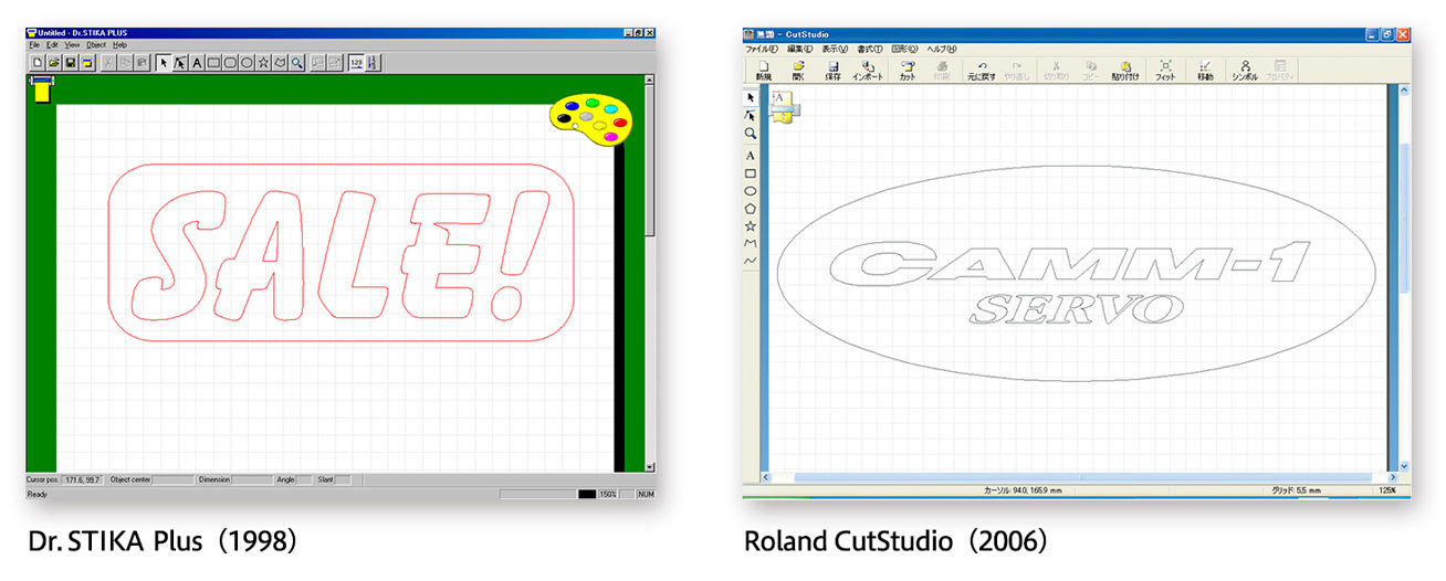 Dr. STIKA Plus (1998), Roland CutStudio (2006)