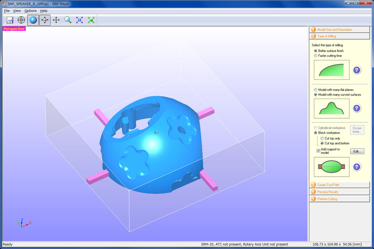 SRP Player operating screen