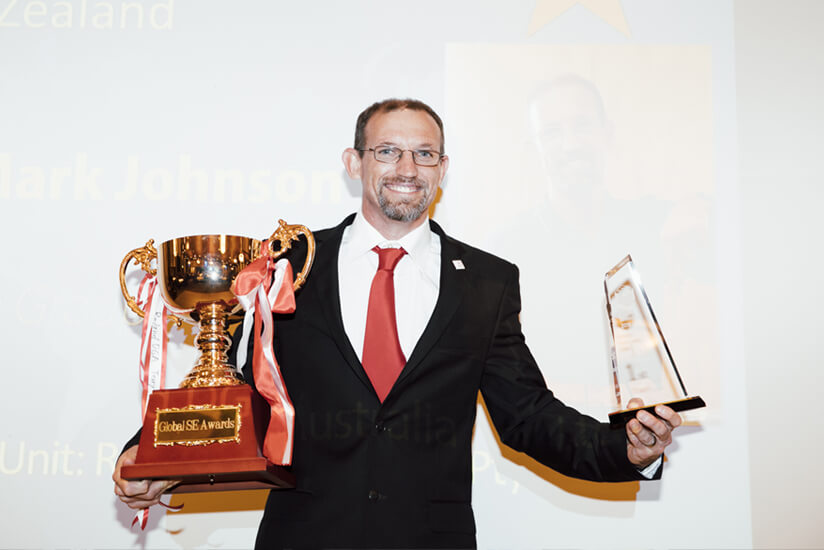 Mark Johnson氏(インクジェットプリンター部門優勝)