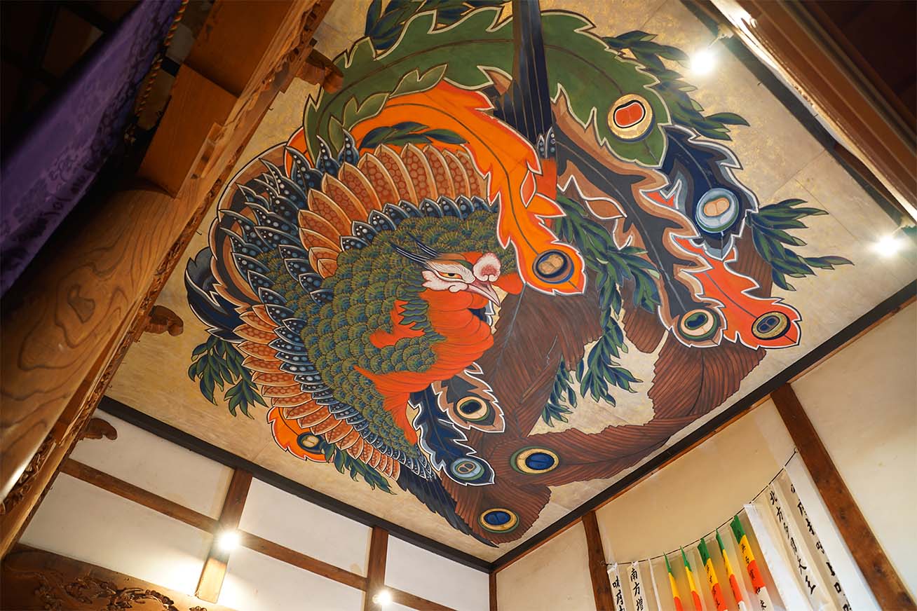 岩松院本堂の天井絵
