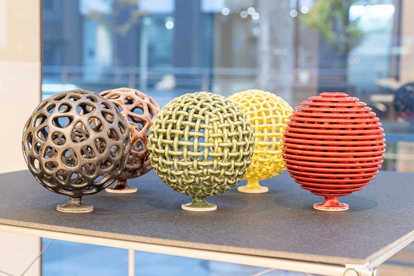 Art pieces using a binder-jet 3D printer