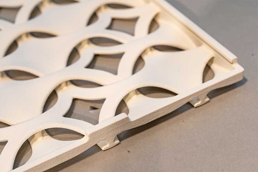 Sample immediately after printing