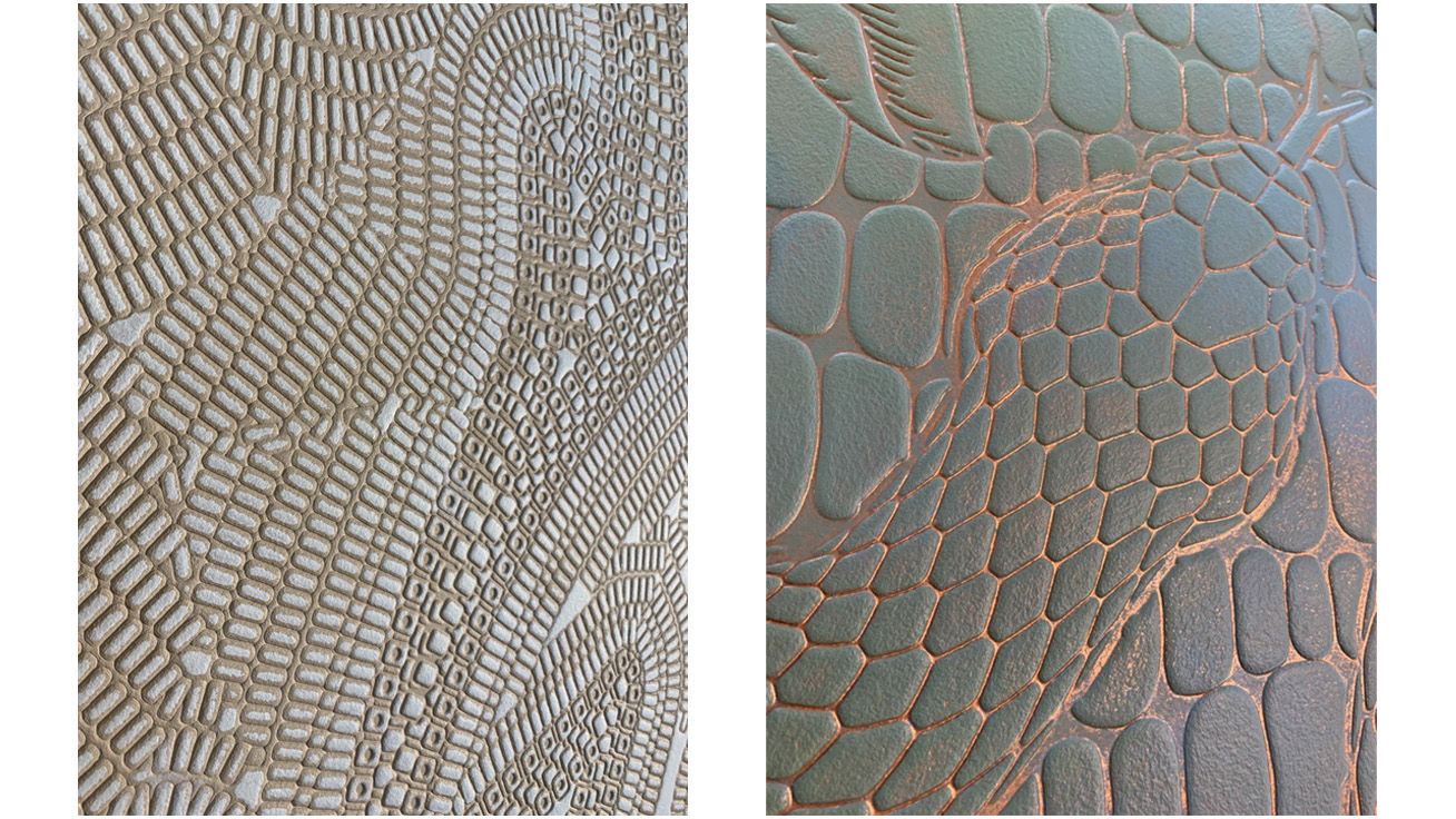Printing embossing sample