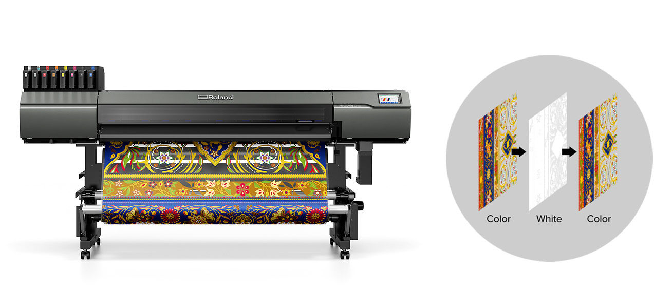 TrueVIS LG-640 multilayer printing output image