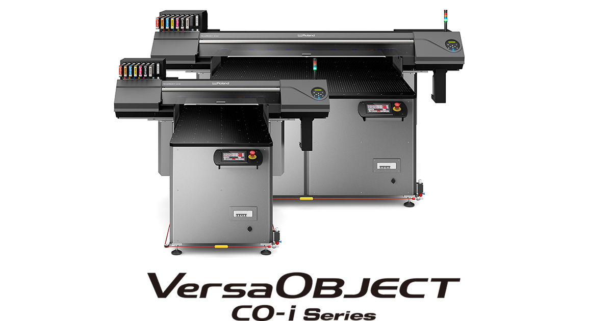 Roland DG Introduces the VersaOBJECT CO-i Series of UV Flatbed Printers ...