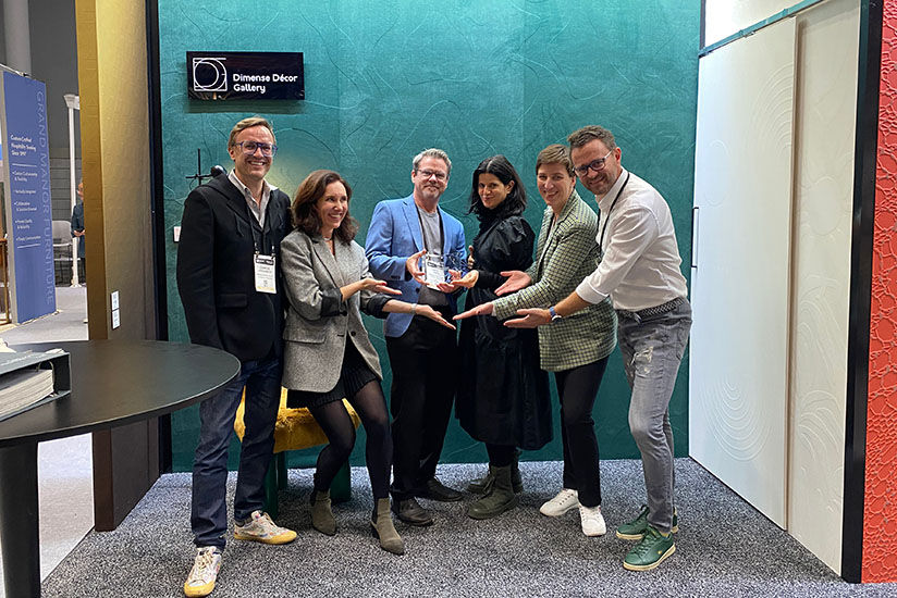 Receiving the award at the BDNY 2024 venue