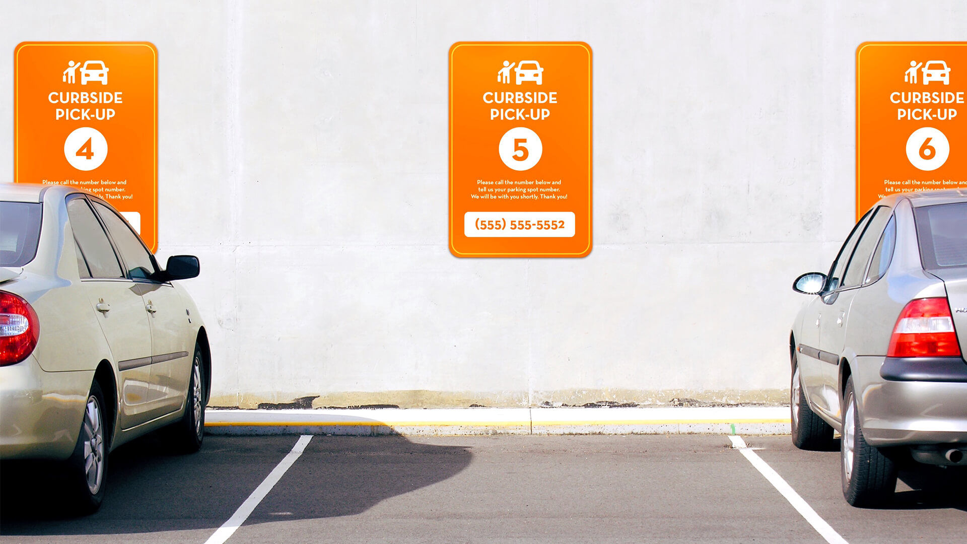 Curbside Pickup Signage