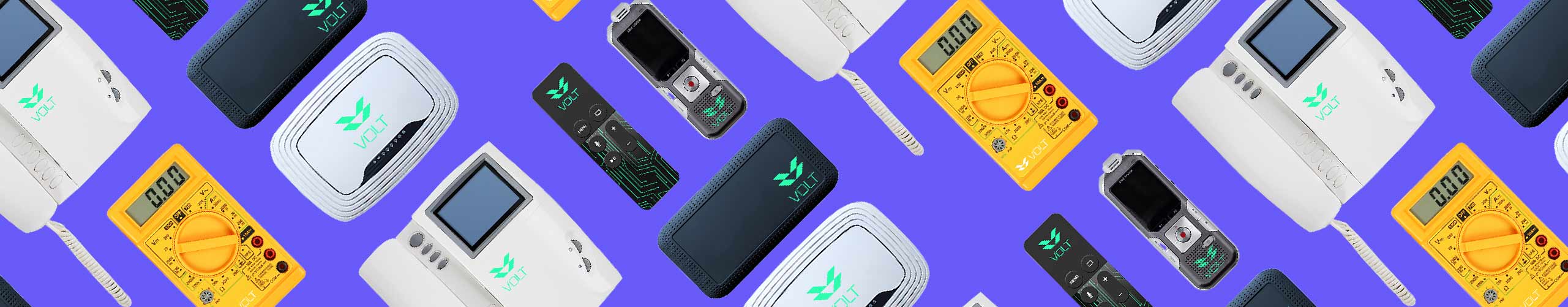 Several electronic items with custom printed details