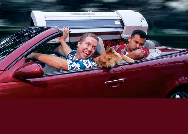 2003 The VersaCAMM SP-300 is introduced with Roland’s “Your New Best Friend” campaign. The SP-300 is the  industry’s first integrated printer/cutter priced under $14,000. VersaCAMM quickly becomes the world’s best selling wide format inkjet.