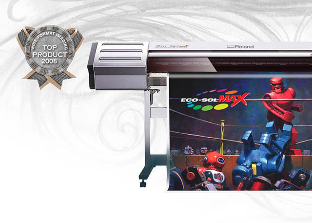 2006 Roland’s SOLJET model printer and Eco-SOL MAX ink take Top Product of the Year honors with Wide Format Imaging Magazine.