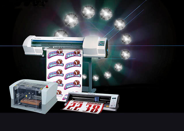 2008 Roland R-Wear Studio for custom apparel applications is introduced to compliment Roland engravers and cutters.