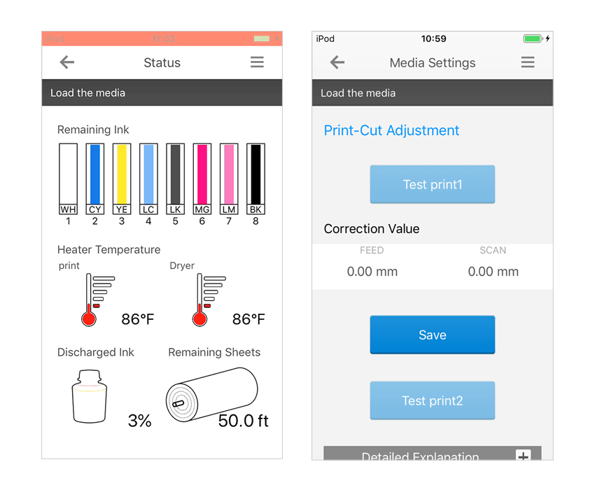Remotely conducting a variety of control panel functions