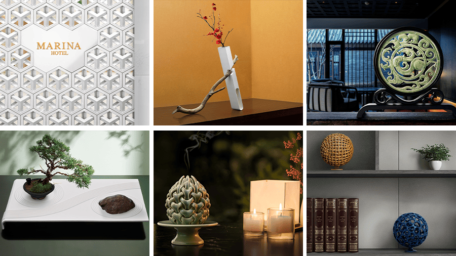 セラミックパウダー3Dプリンター PB-600/400を使用した造形物