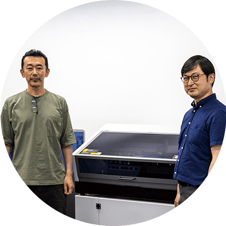 （左）教授　金尾 朗 様（右）准教授　天笠 邦一 様