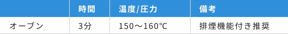 パウダー溶解条件