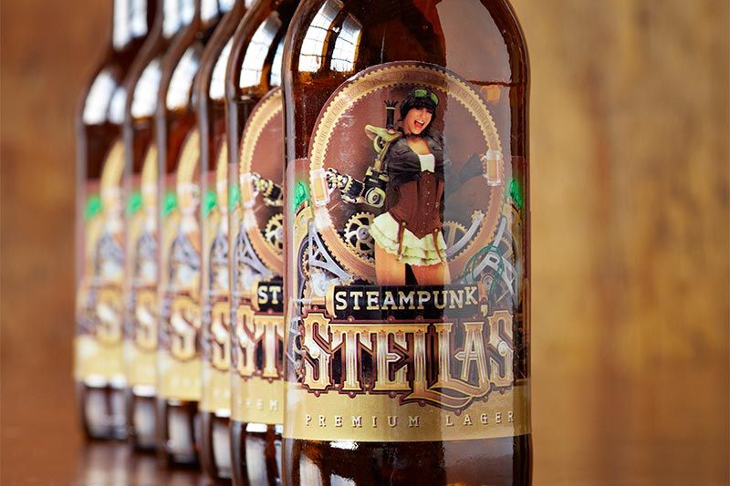 Étiquettes de bouteille de Stella