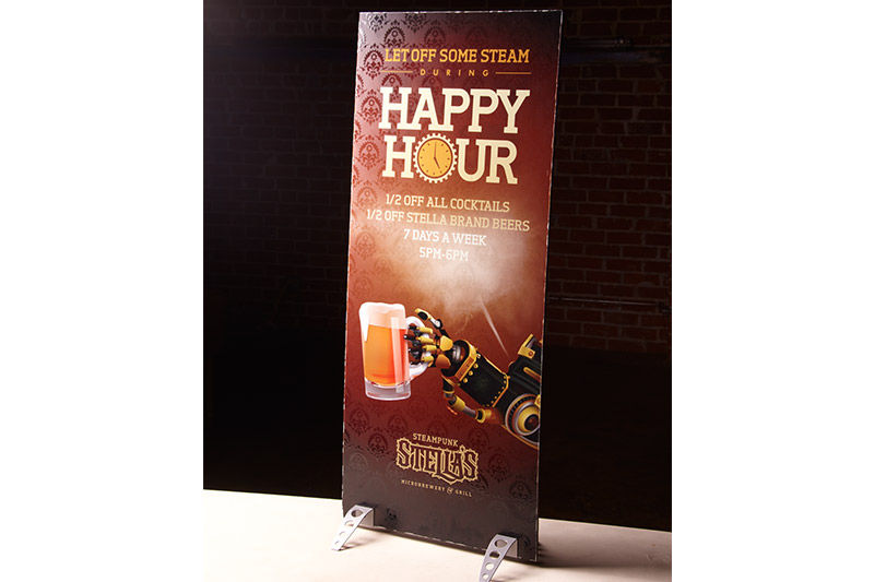stand-up sign