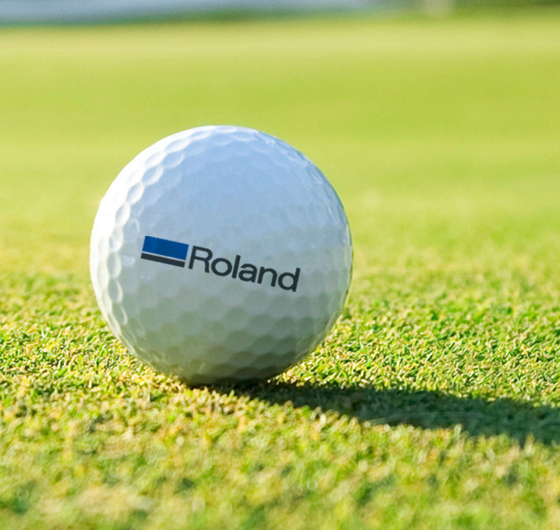 printing logos on golf balls