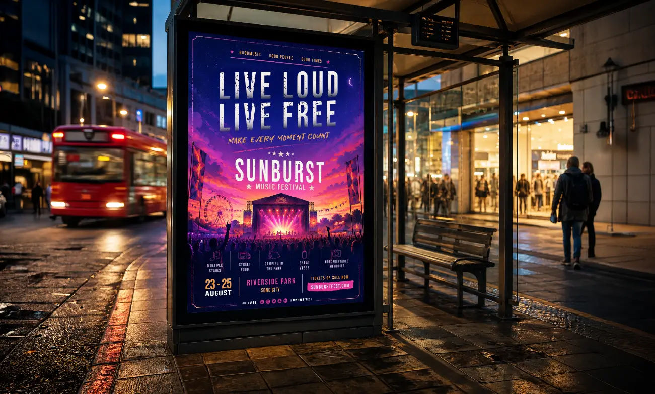 Backlit signage
