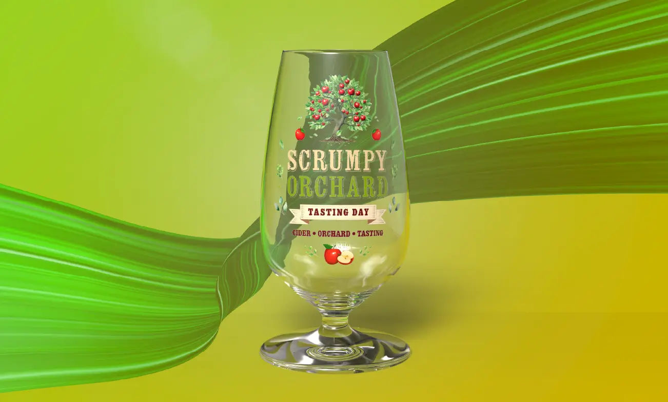 Branded glassware