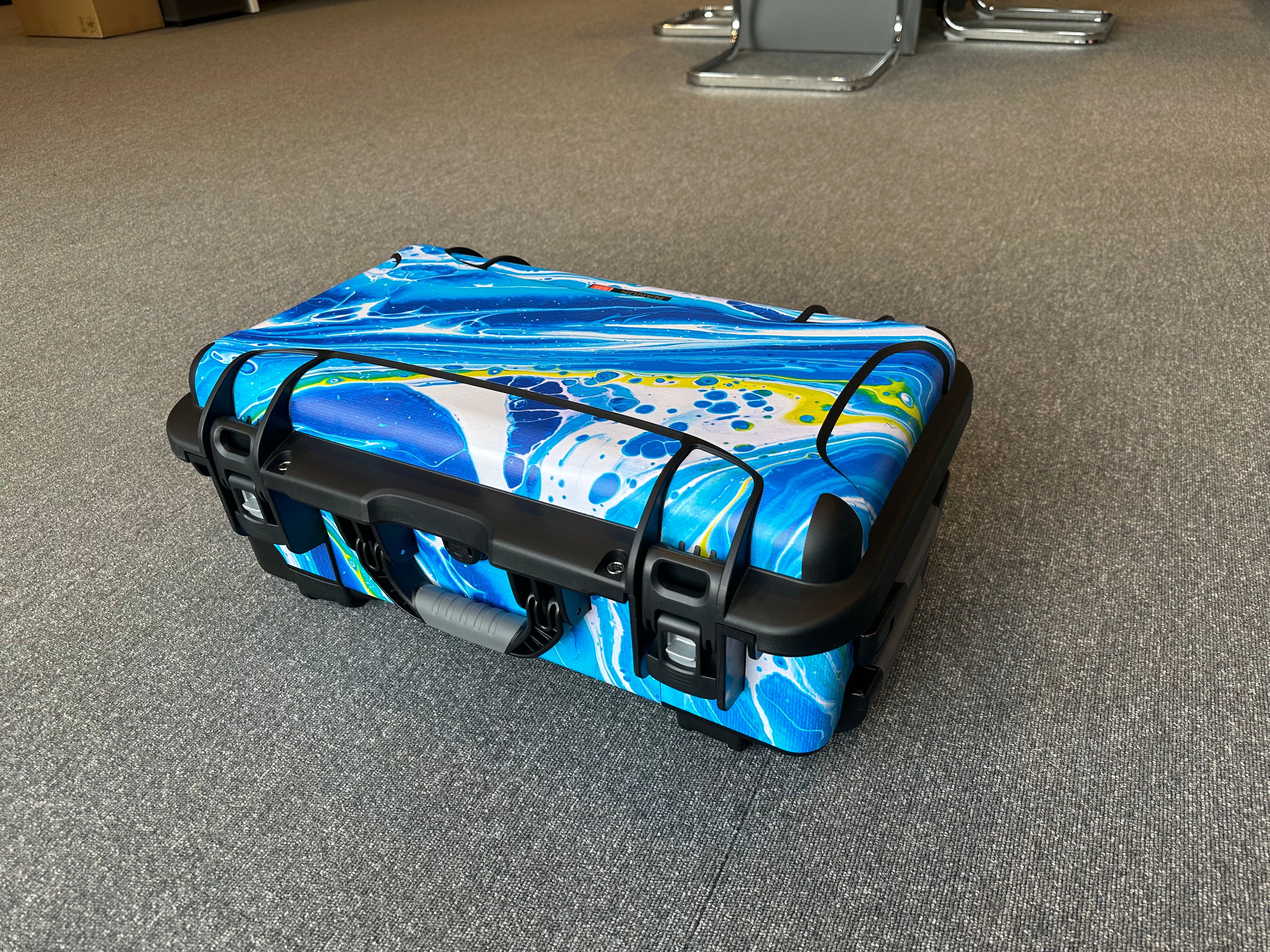 Suitcase with packaging design