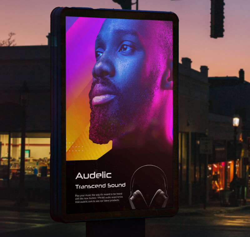 TrueVis LG Series print on backlit sign