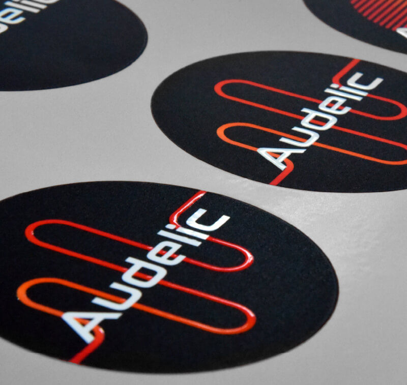 Stickers and labels printed on the TrueVis LG Series